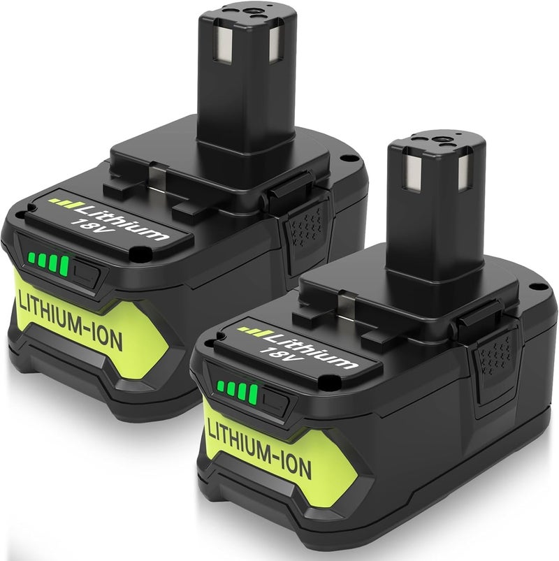 Topbatt Upgraded 2Pack 8000mAh Replacement for 18V 8.0Ah Battery Compatible with Ryobi 18 Volt Lithium Ion Battery P102 P103 P104 P105 P107 P109 P190 P191 P122 Cordless Power Tools - Image 1